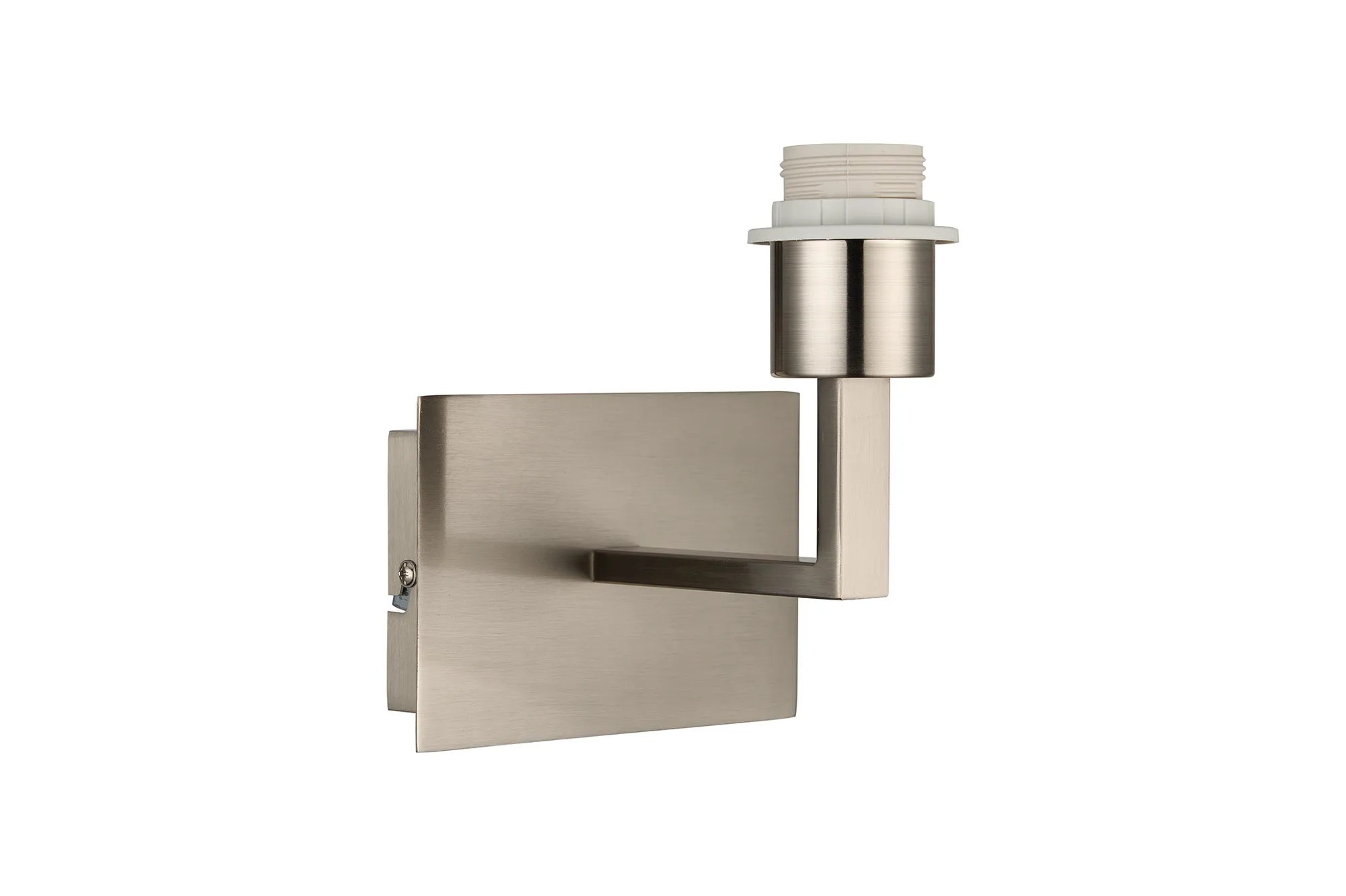 Clara Satin Nickel Wall Lights Deco Armed Wall Lights
